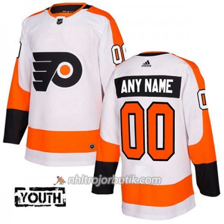 Barn Ishockey Philadelphia Flyers Tröja med eget tryck Adidas 2017-2018 Vit Authentic